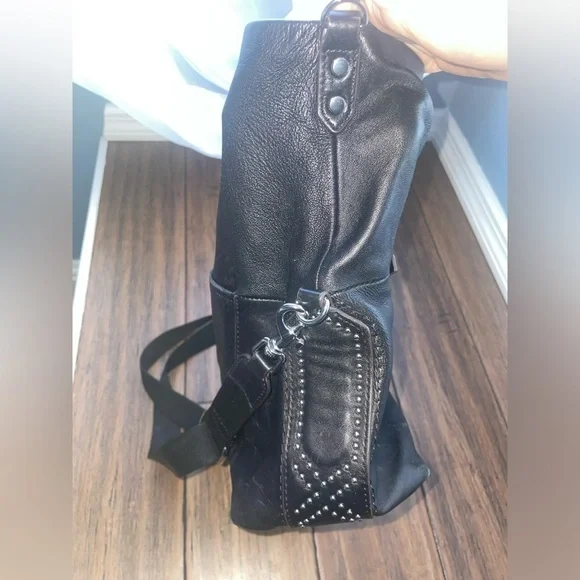 Black shoulder bag Aimee kestenberg fold over bag - Picture 7 of 15